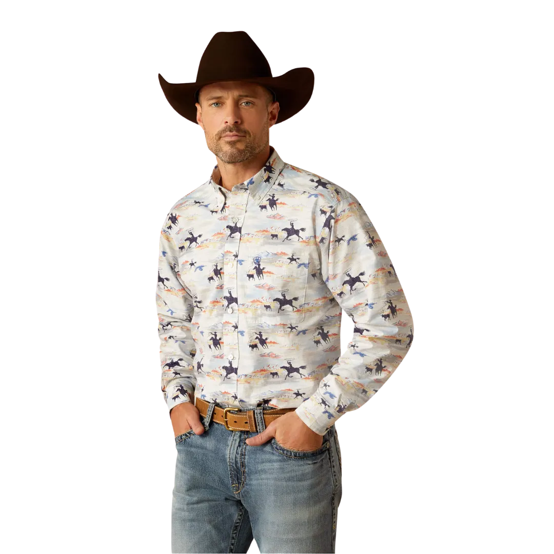 Ariat Men's Ryker Classic Fit Light Bue Shirt