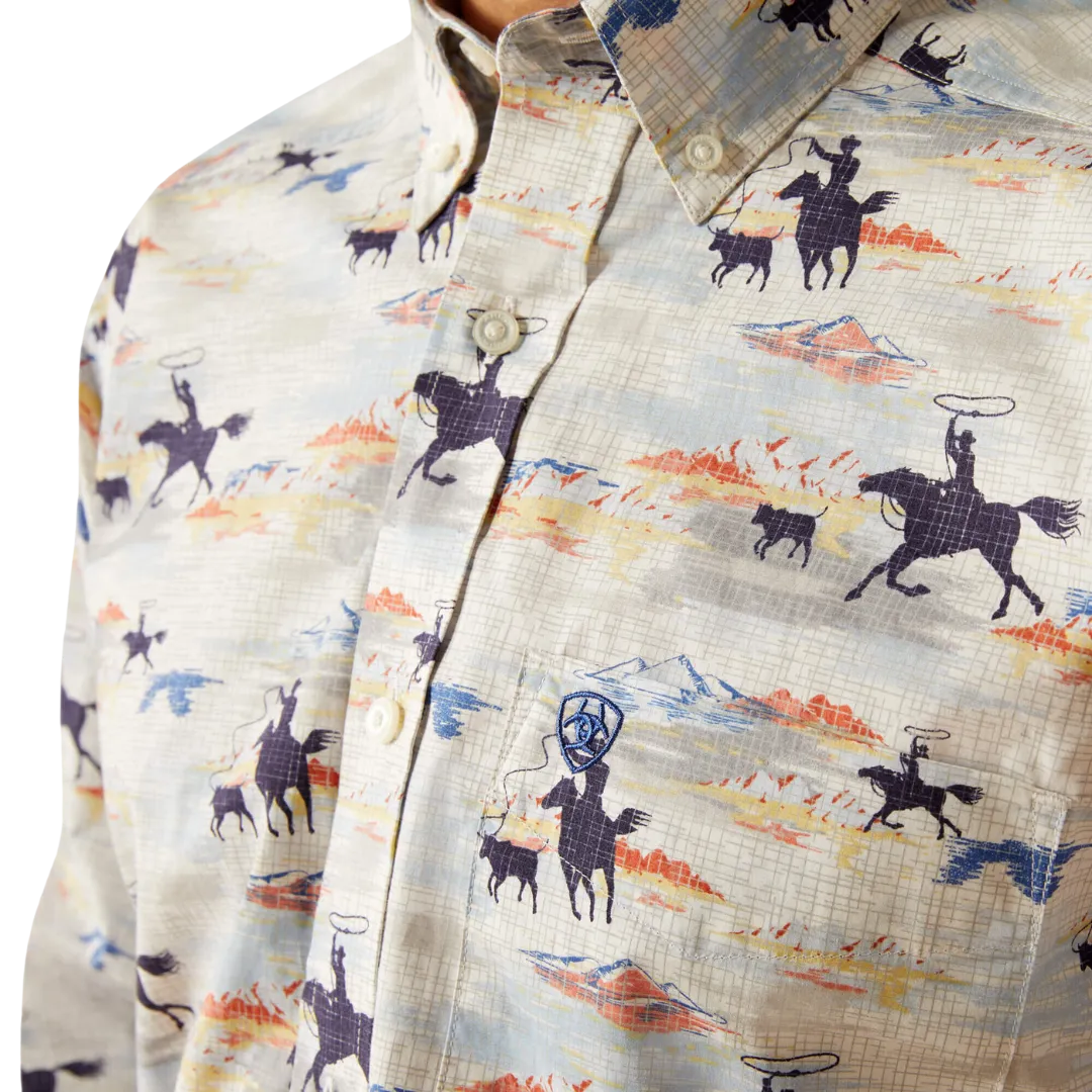 Ariat Men's Ryker Classic Fit Light Bue Shirt