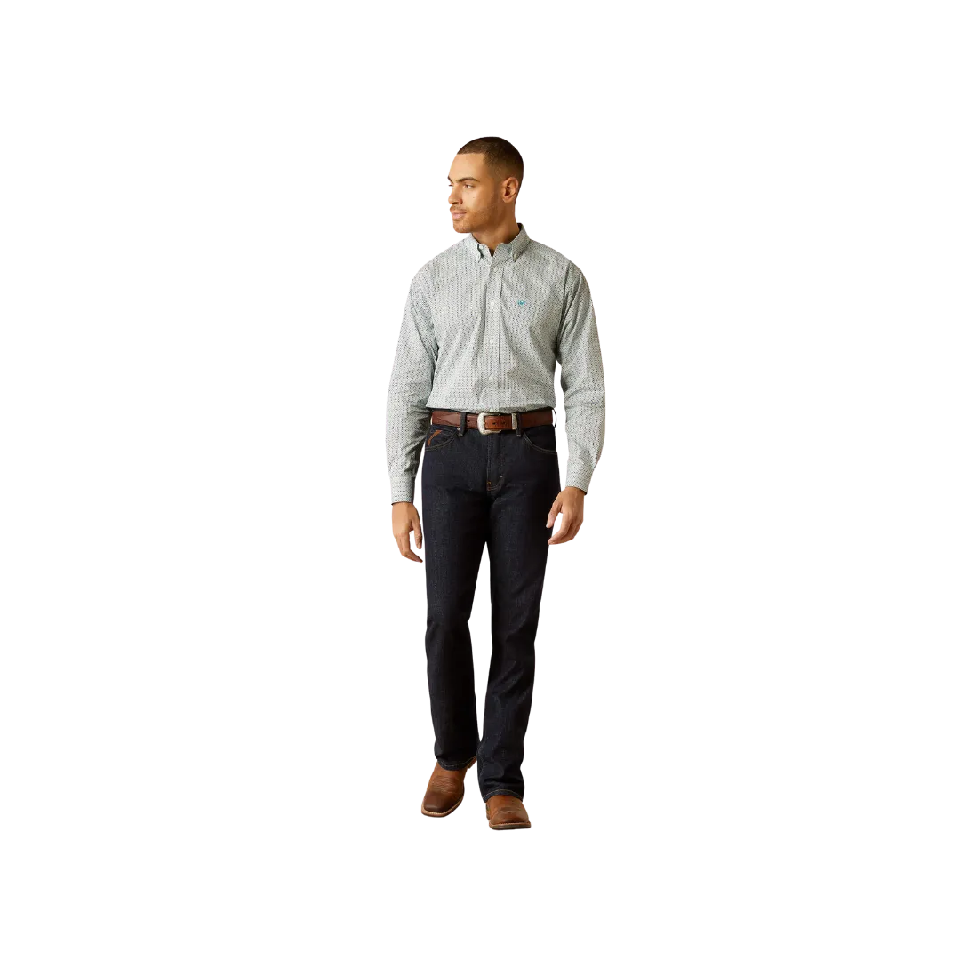 Ariat Men's Wrinkle Free Gage Classic Fit White Shirt