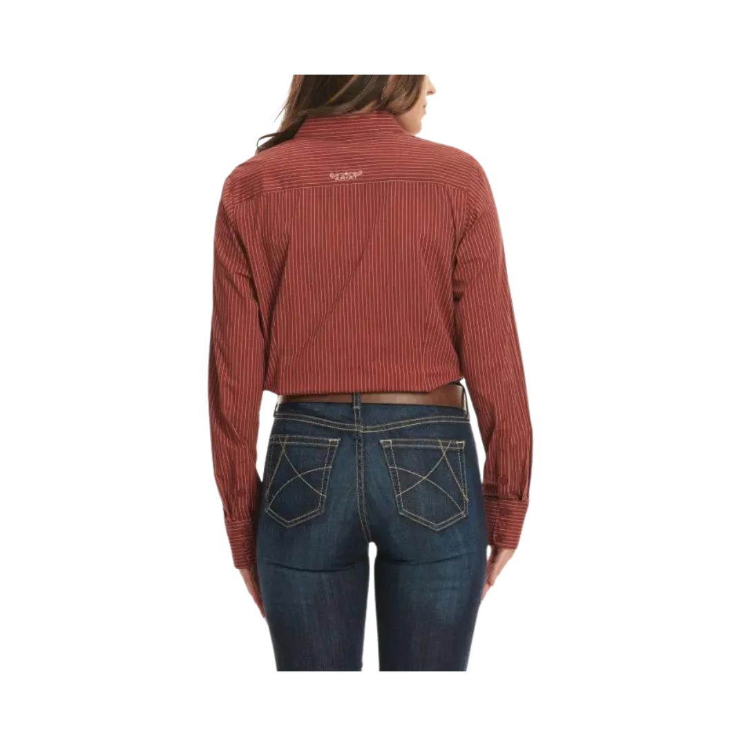 Ariat Women's R.E.A.L. Kirby Fired Brick Stripe Shirt