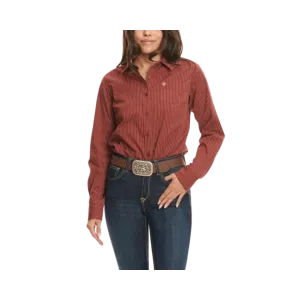 Ariat Women's R.E.A.L. Kirby Fired Brick Stripe Shirt