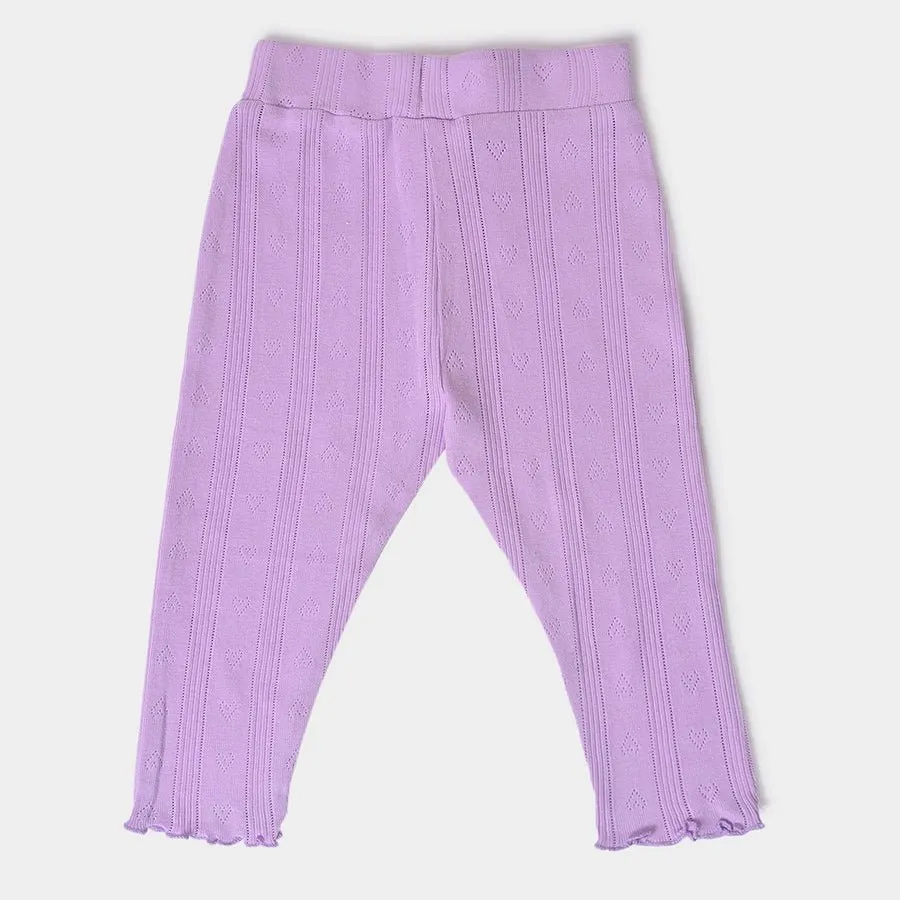 Baby Girl Slumber Set (Top & Legging Set)- Purple