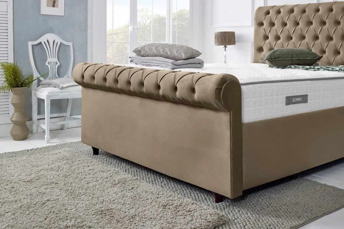 Berlin Upholstered Ottoman Bed