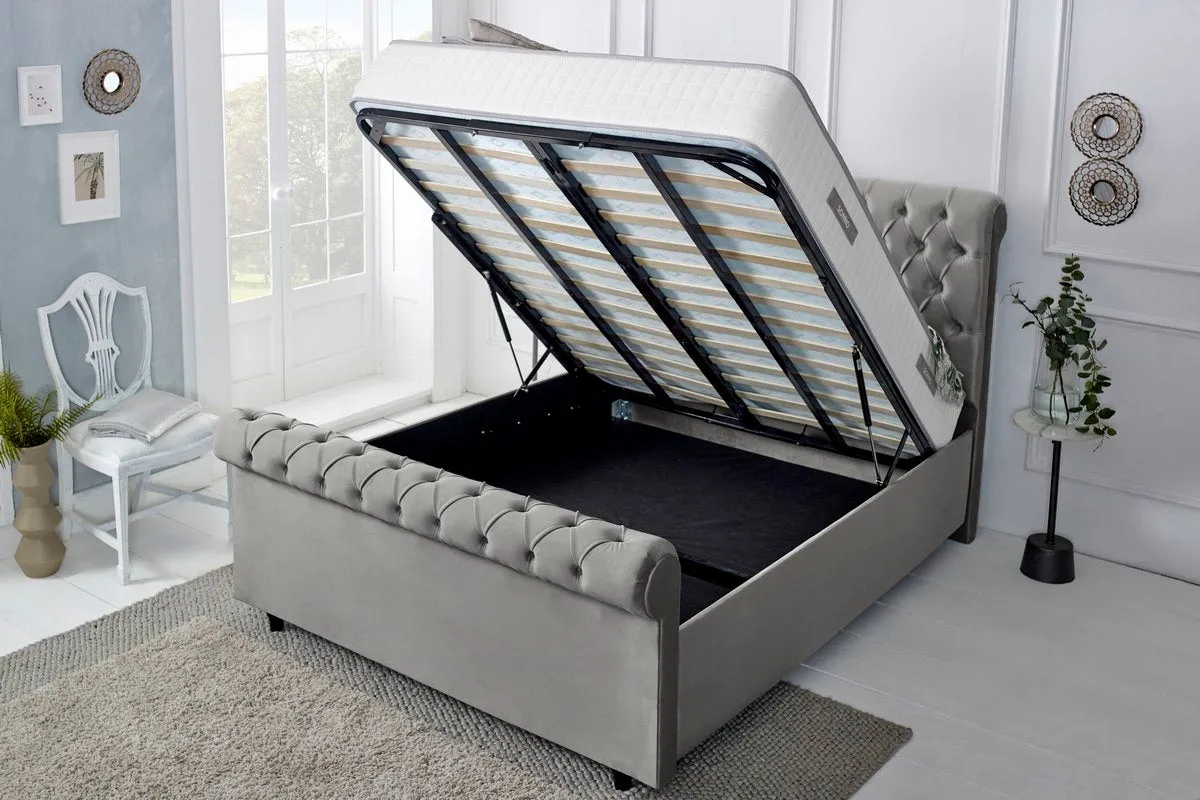 Berlin Upholstered Ottoman Bed