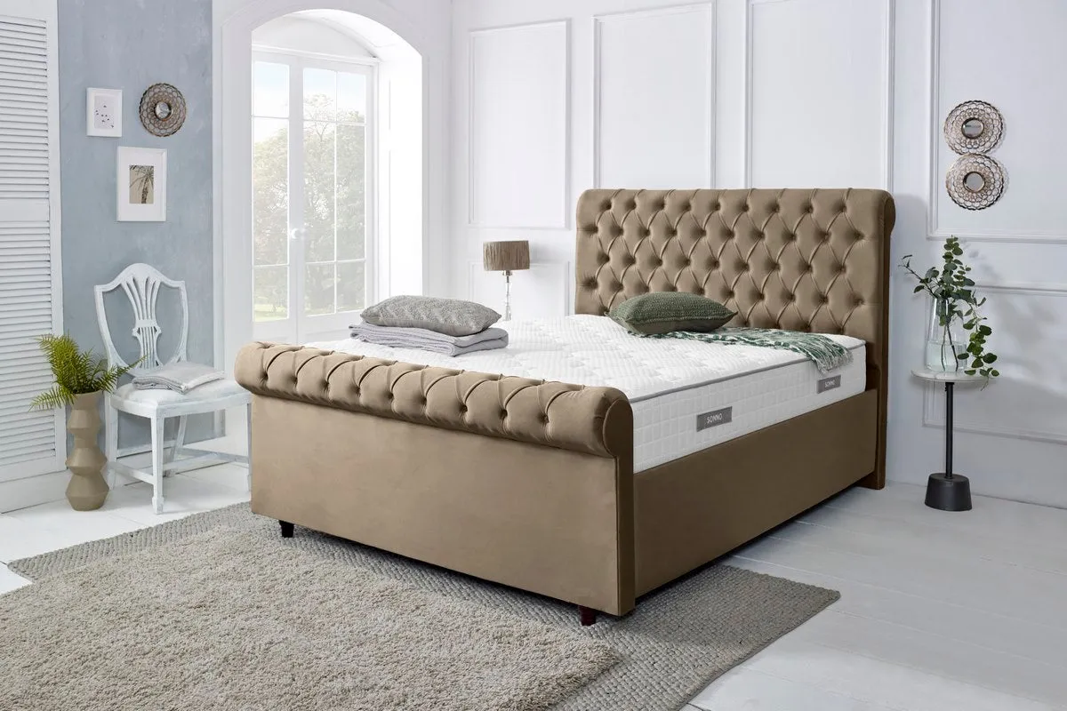Berlin Upholstered Ottoman Bed