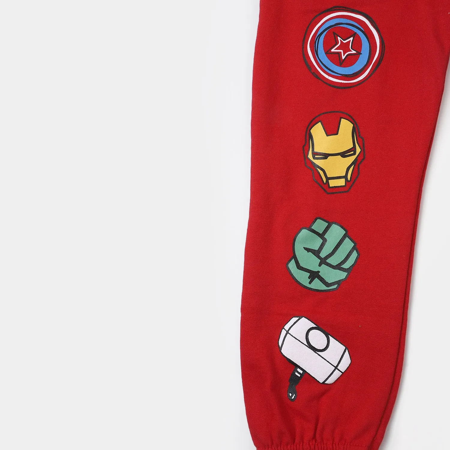 Boys Terry Pyjama Character - Red