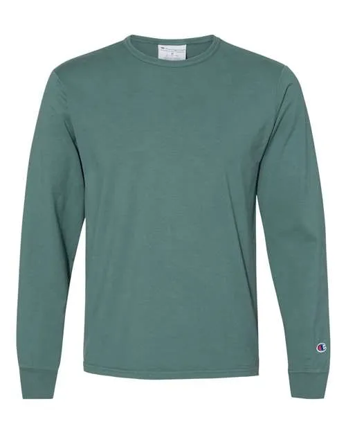 Champion Men's Garment Dyed Long Sleeve T-Shirt