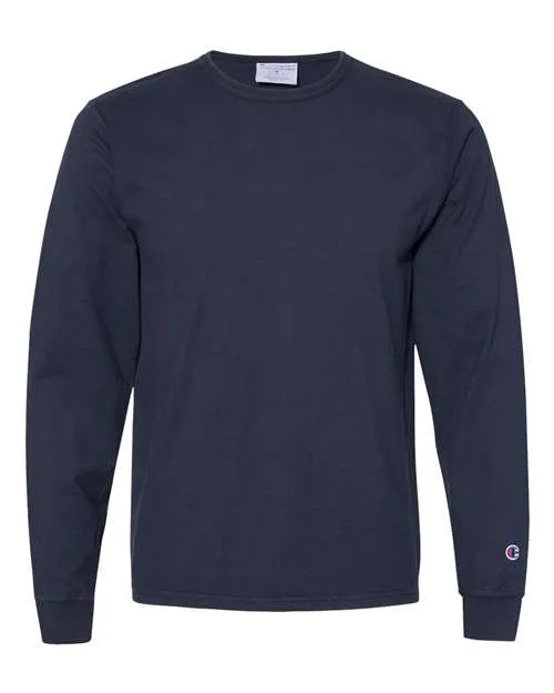 Champion Men's Garment Dyed Long Sleeve T-Shirt