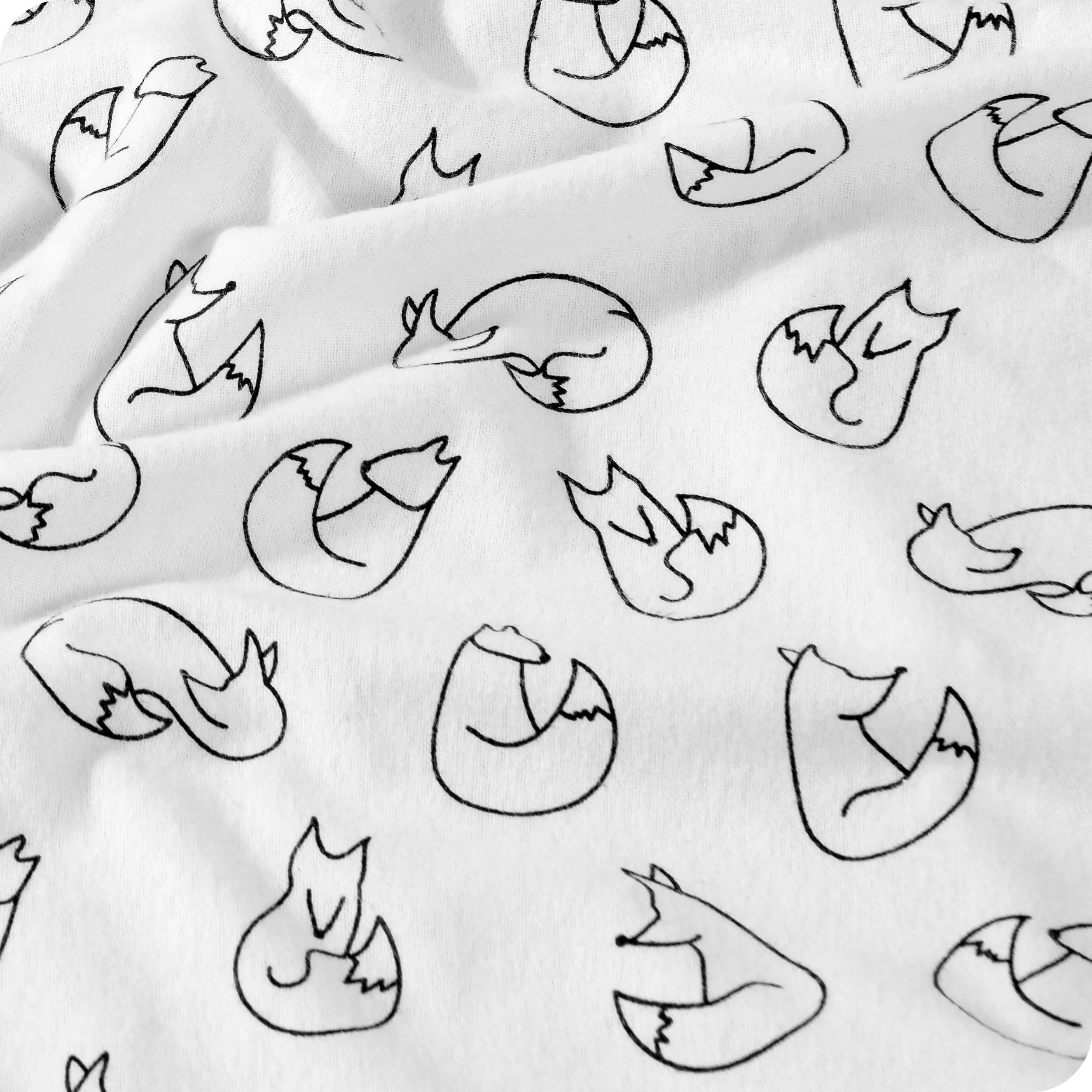Cotton Flannel Sheet Set - Feelin' Foxy