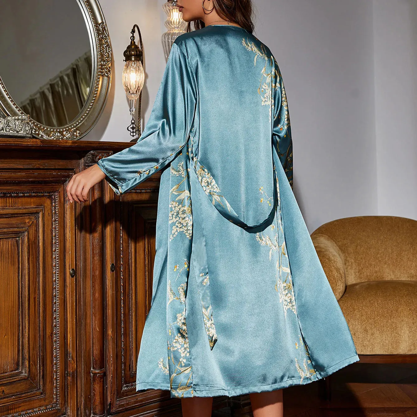 Elegant Women's Pajama Dress Set - The Ultimate Loungewear Ensemble