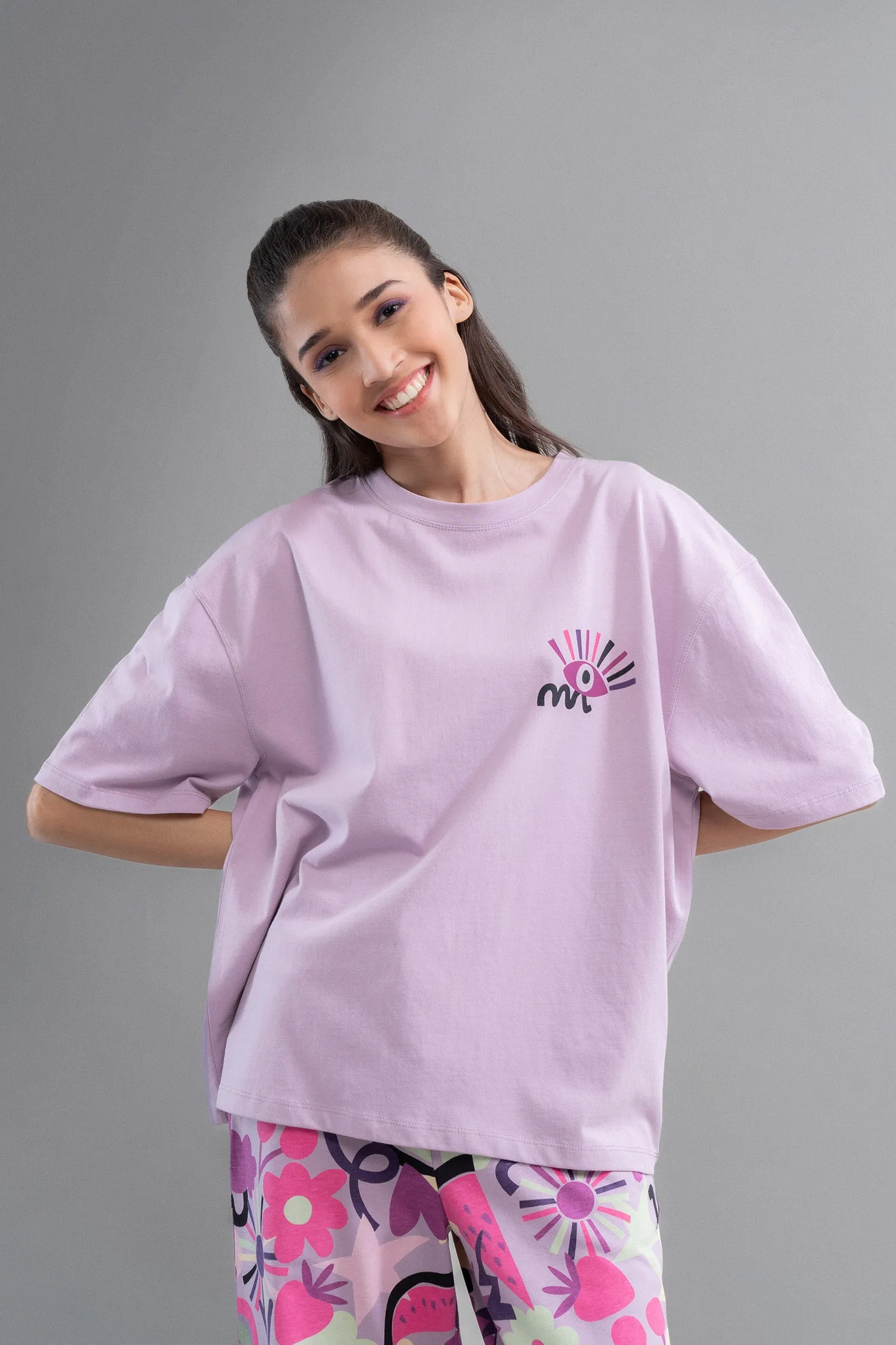 Enchanted Purple Cotton Pajama Set