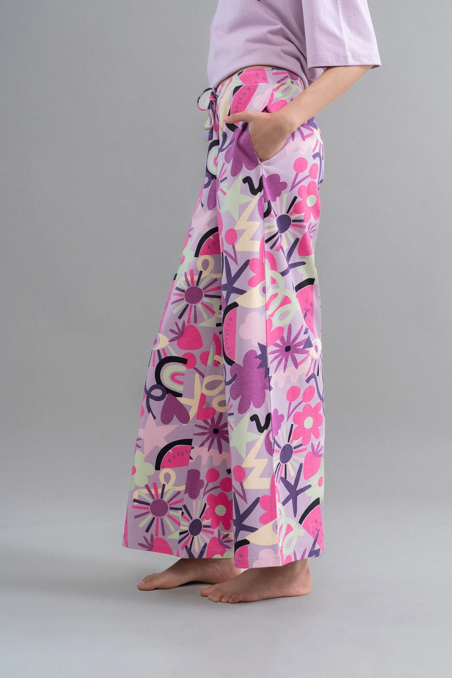 Enchanted Purple Cotton Pajama Set