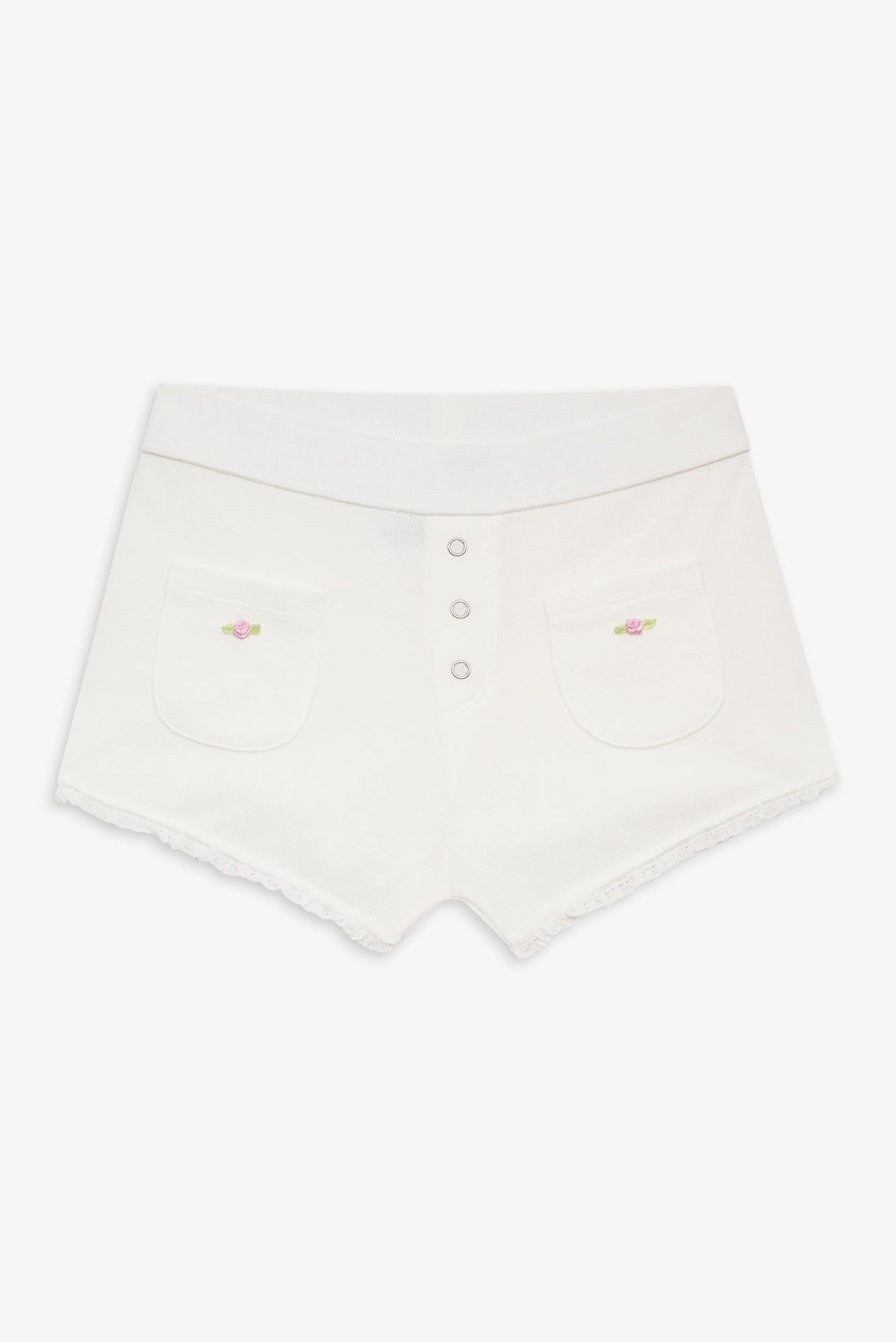 Eve Booty Shorts - White