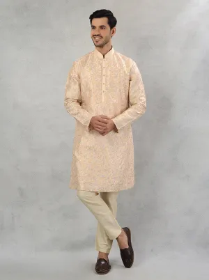 Fawn Blue Kurta Pajama | TULA