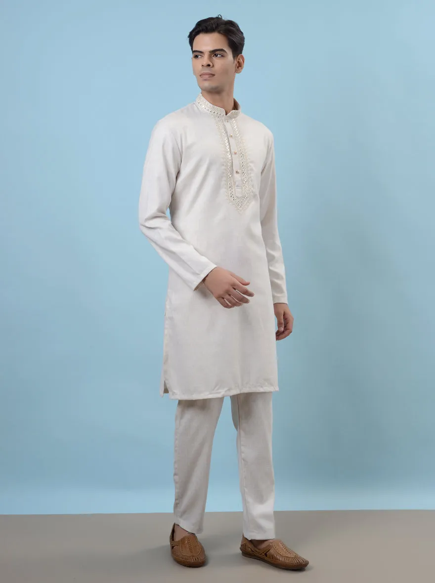 Fawn Kurta Pajama | Azania