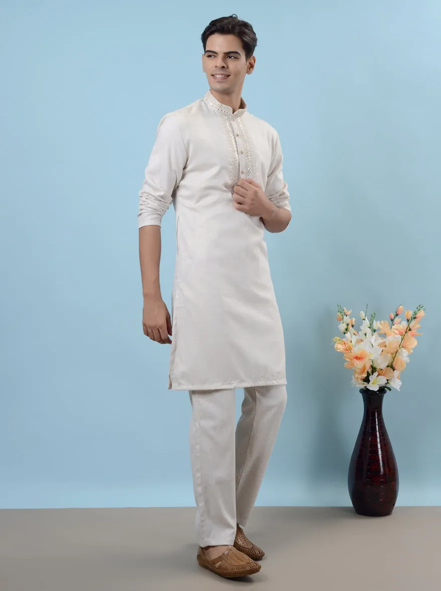 Fawn Kurta Pajama | Azania