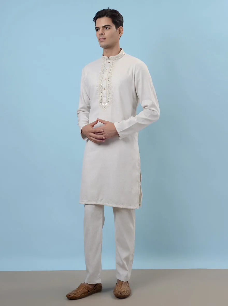 Fawn Kurta Pajama | Azania