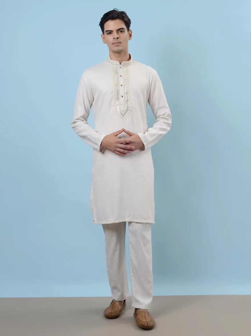 Fawn Kurta Pajama | Azania