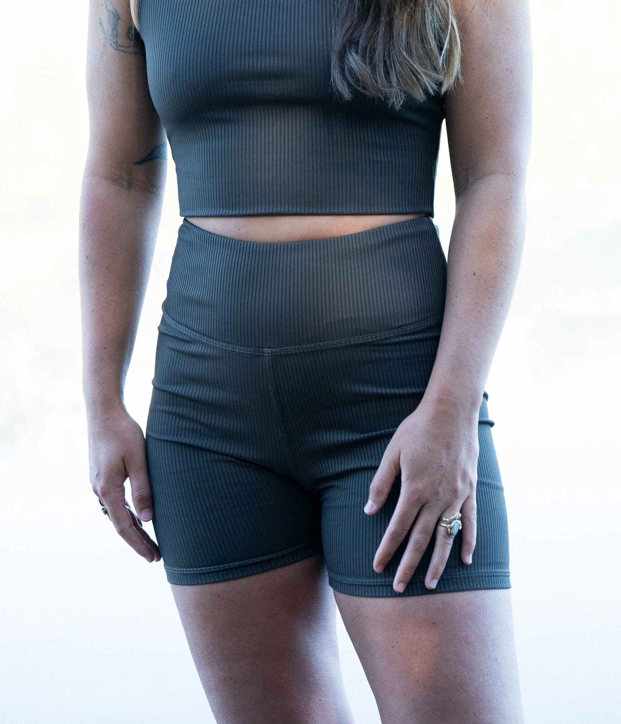 Flume Ribbed Biker Short