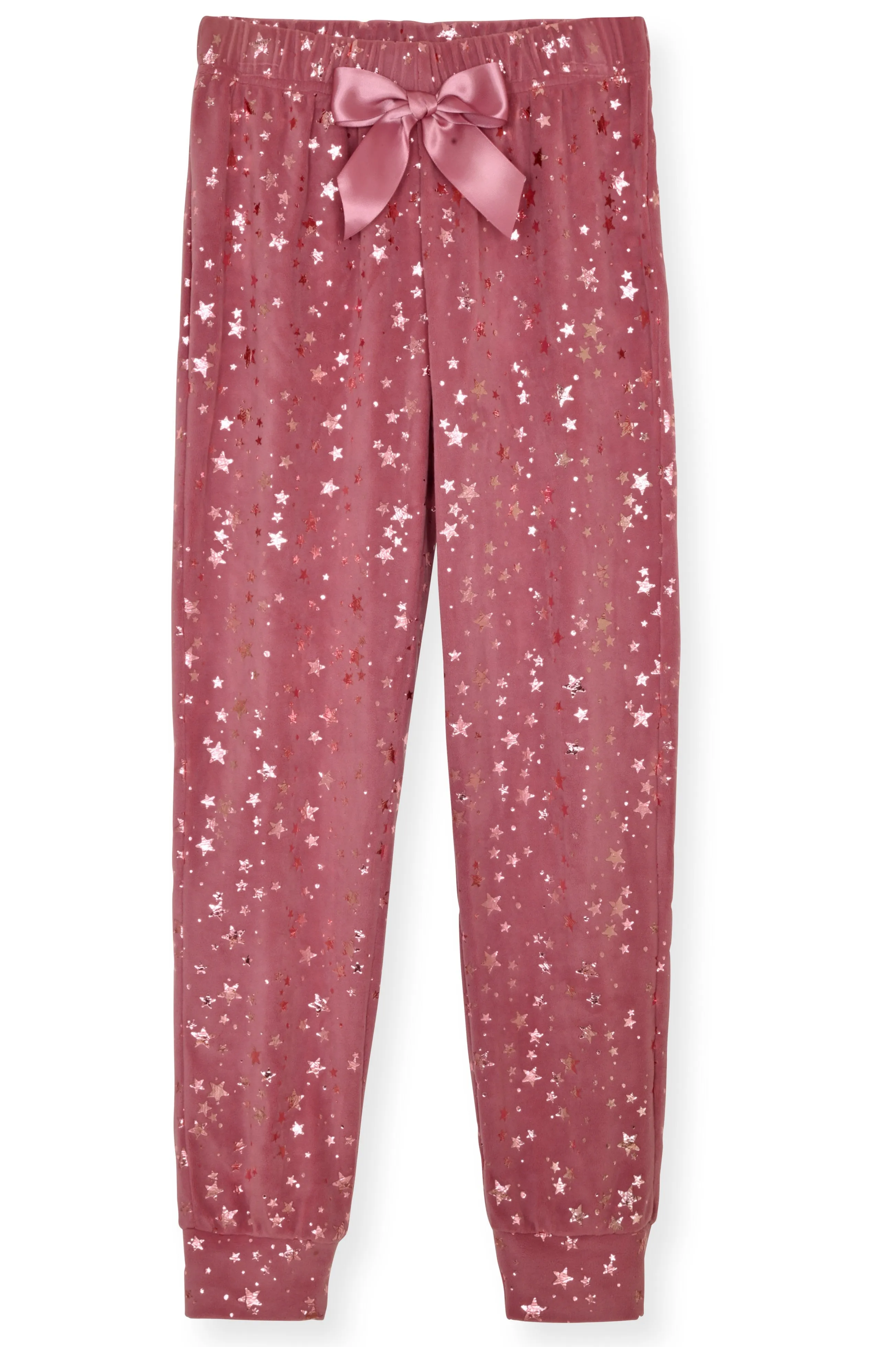 Girls 2-Piece Velour Pajama Set- Shine, Berry Girls Pajama Set