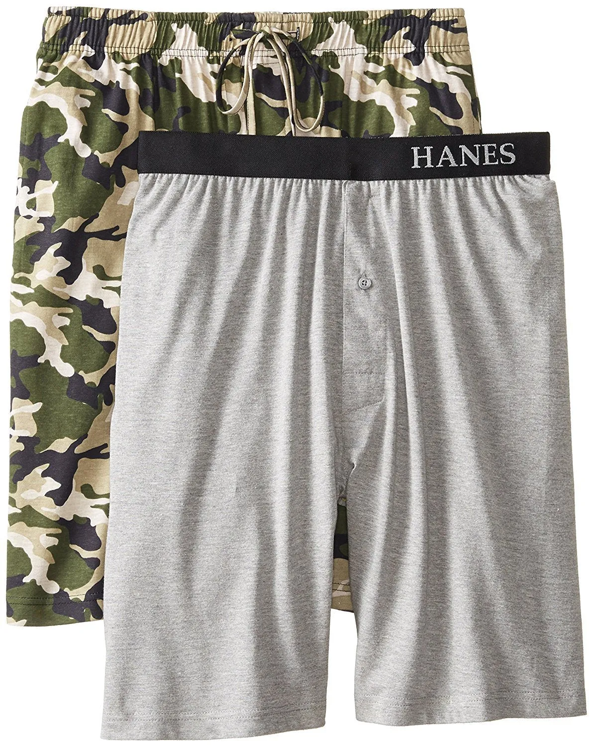 Hanes Men's Big-Tall Knit Sleep Short (Pack of 2)