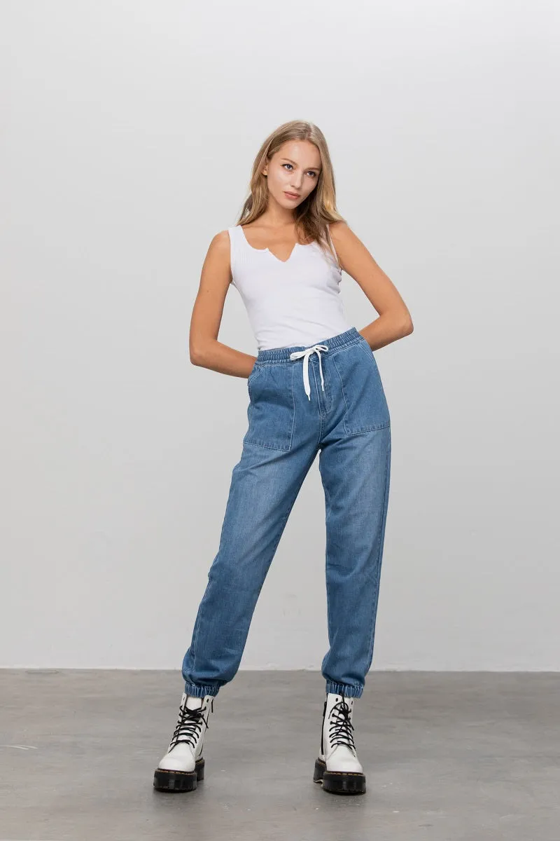 Home Alone Denim Jogger Pants