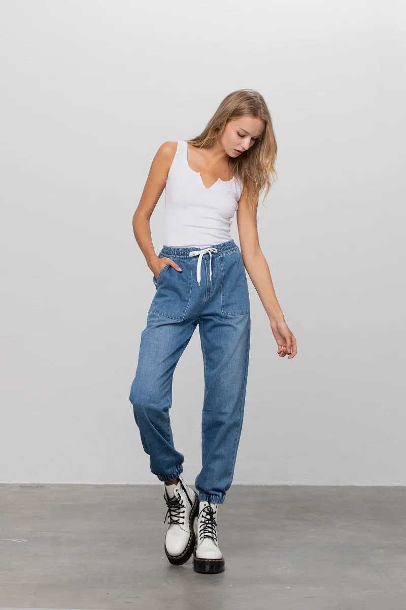 Home Alone Denim Jogger Pants
