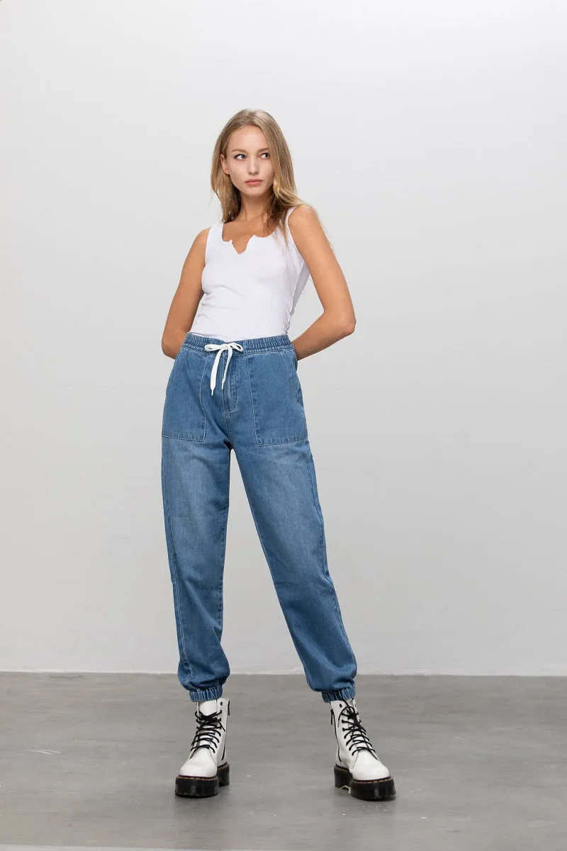Home Alone Denim Jogger Pants