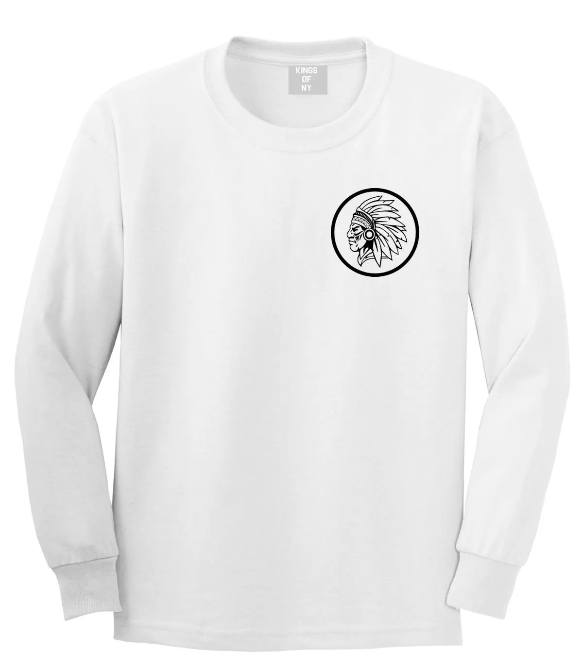 Indian Native Headdress Long Sleeve T-Shirt