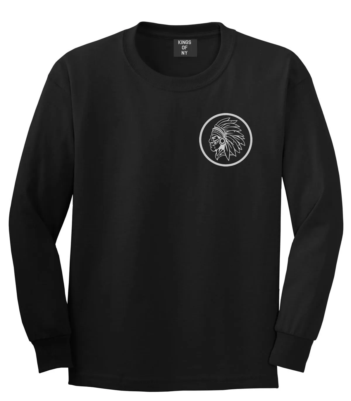 Indian Native Headdress Long Sleeve T-Shirt