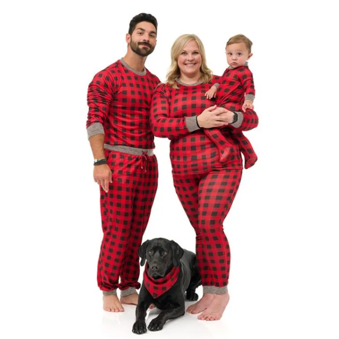 Kids’ Unisex Jogger Pajama Set - Red Buffalo