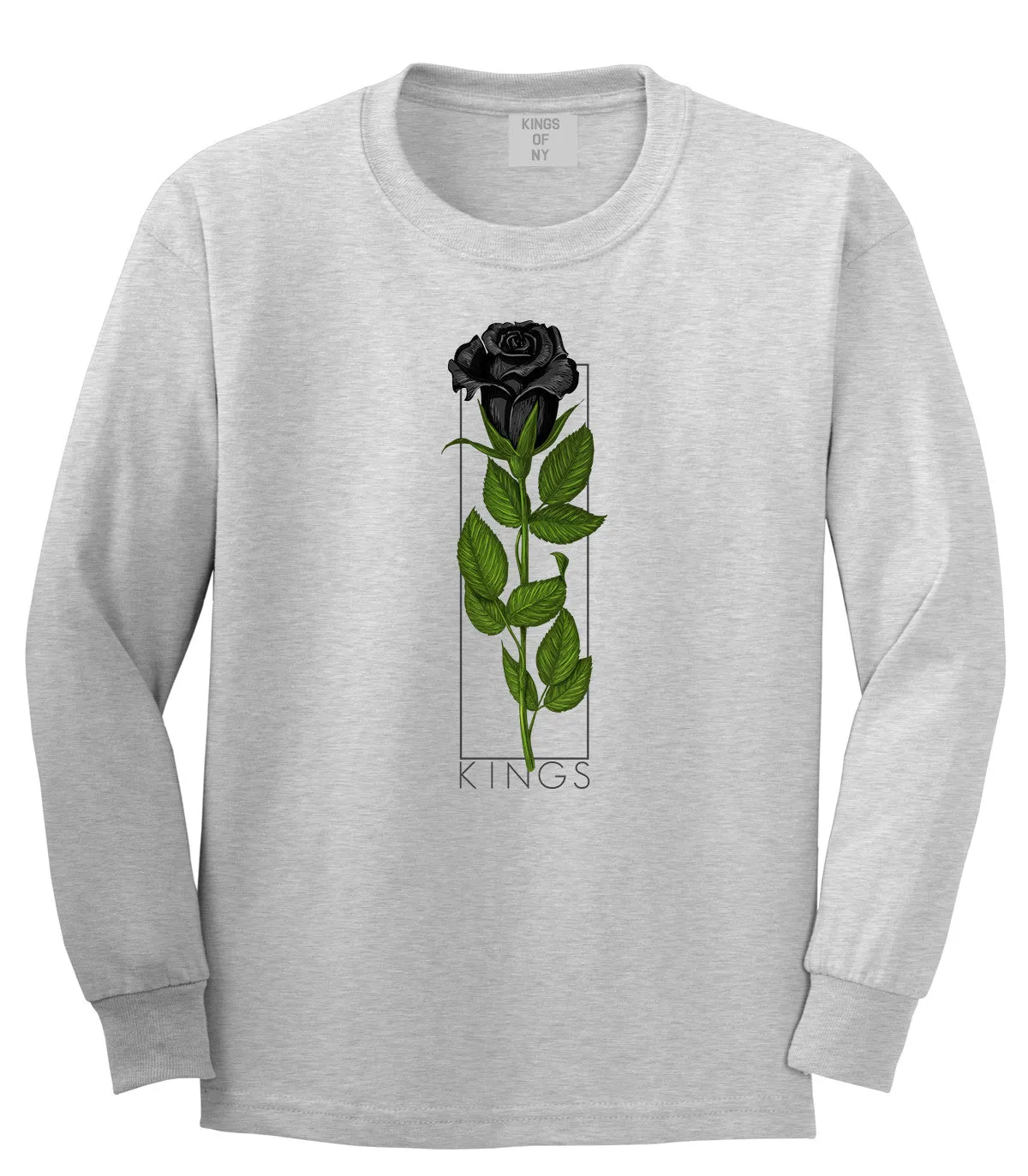 KINGS Black Roses Long Sleeve T-Shirt