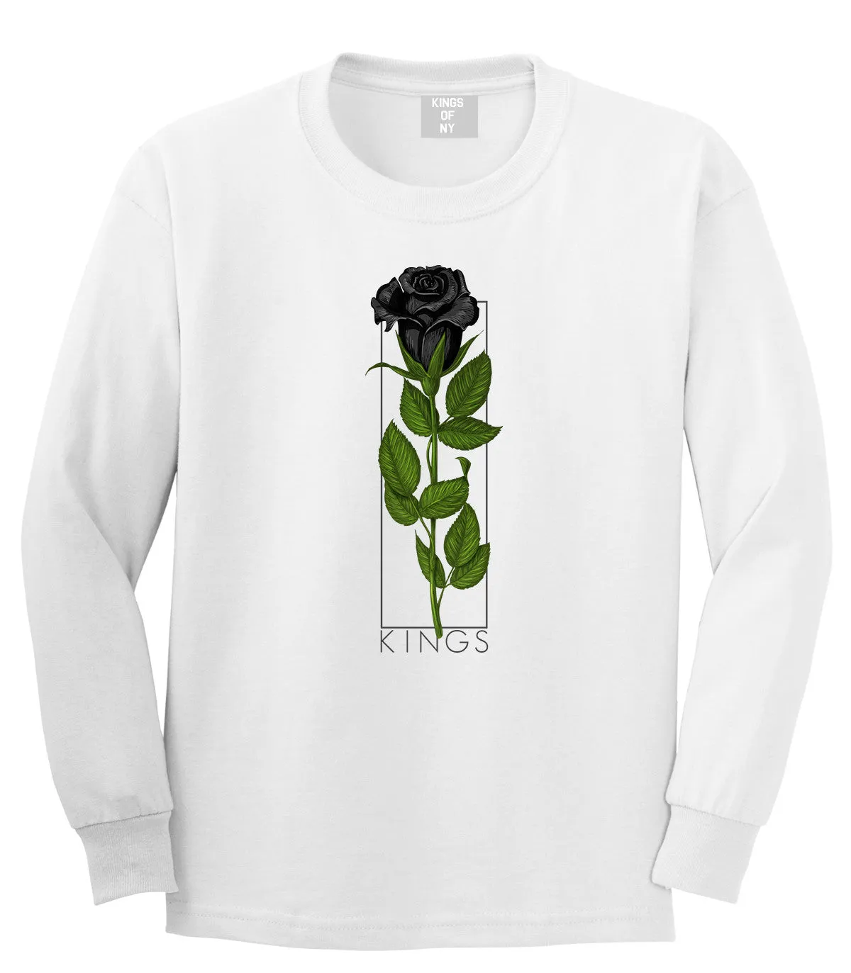 KINGS Black Roses Long Sleeve T-Shirt