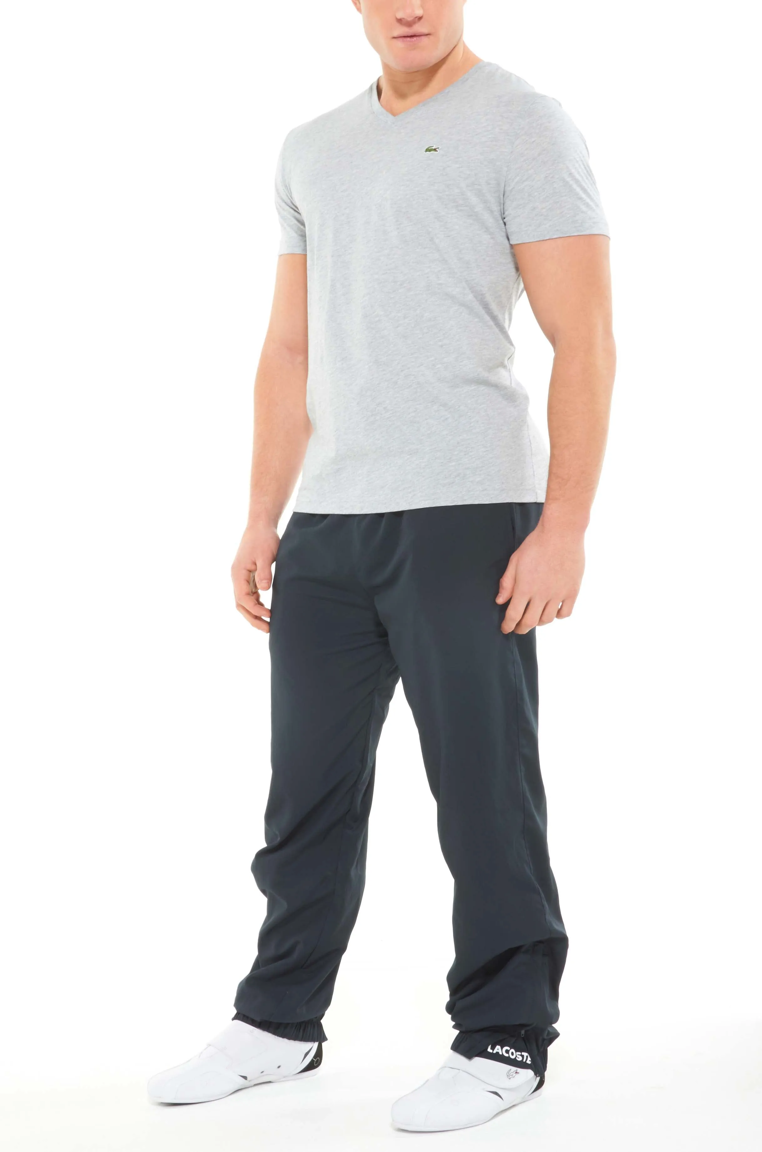Lacoste Short Sleeve Pima Jersey V neck T-shirt Style # TH6604-51
