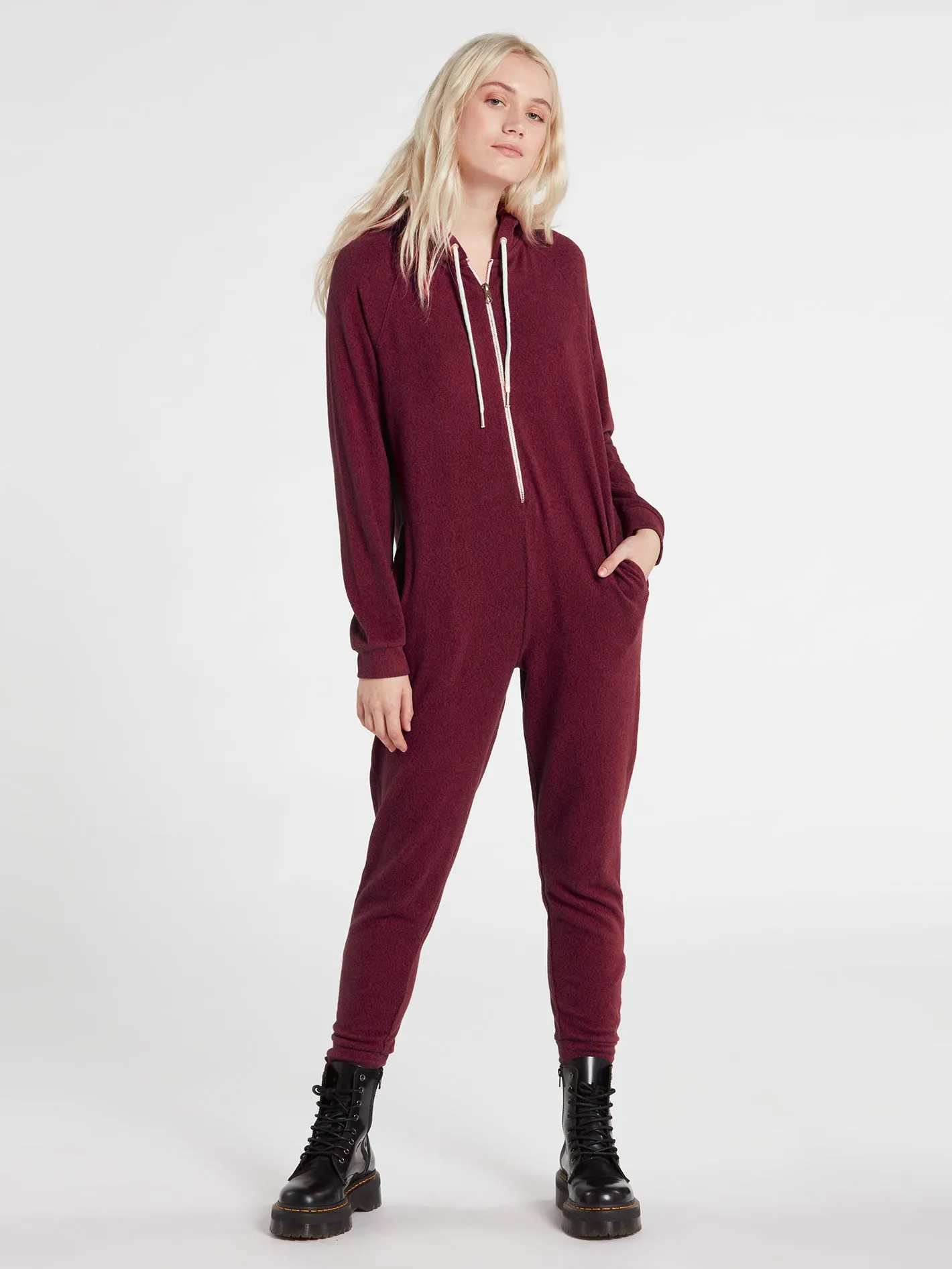 Lived In Lounge Onesie - Bark Brown