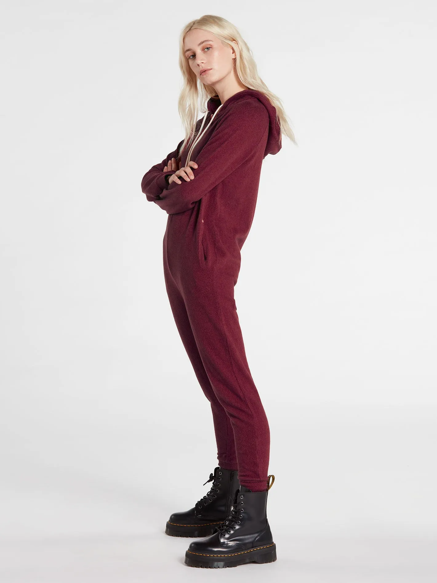 Lived In Lounge Onesie - Bark Brown