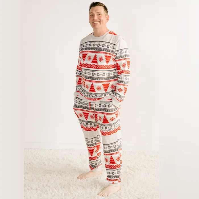 Men’s Jogger Pajama Set - Nordic Fair Isle