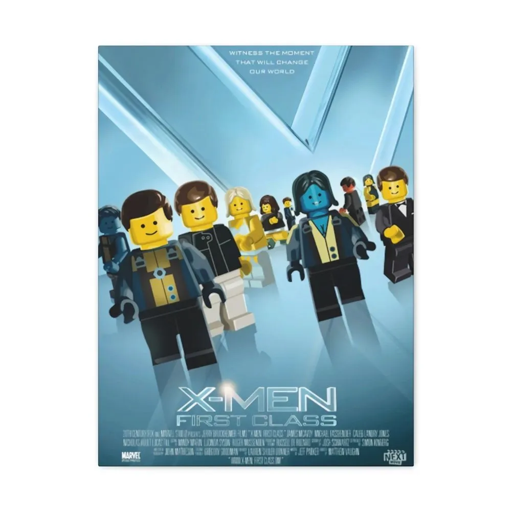 MOC  Compatible  X-Men First Class  Movie Wall Art Canvas Art With Backing.