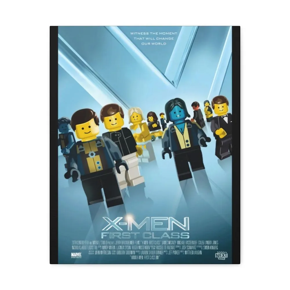 MOC  Compatible  X-Men First Class  Movie Wall Art Canvas Art With Backing.