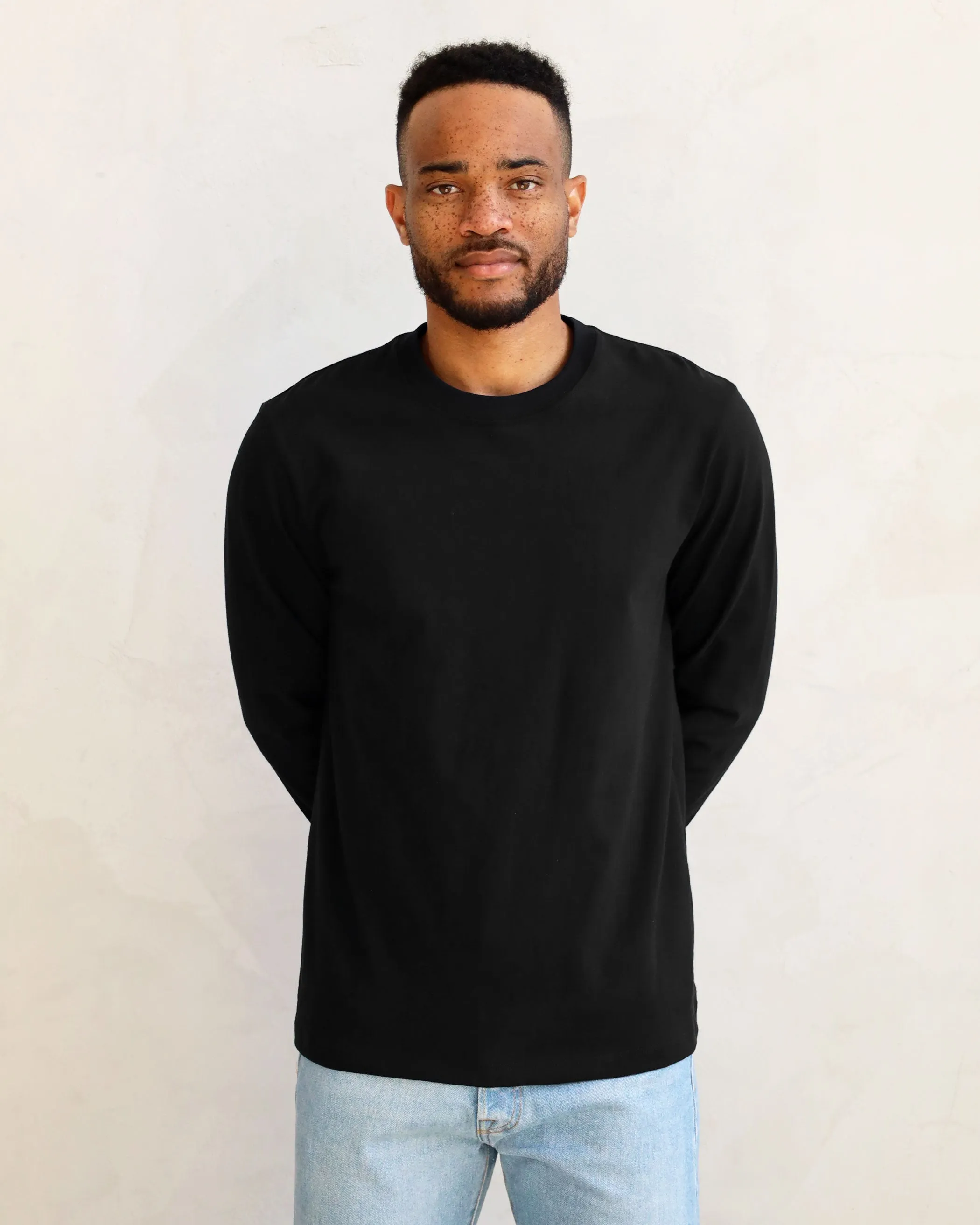 Monday Long Sleeve Tee Black - Unisex