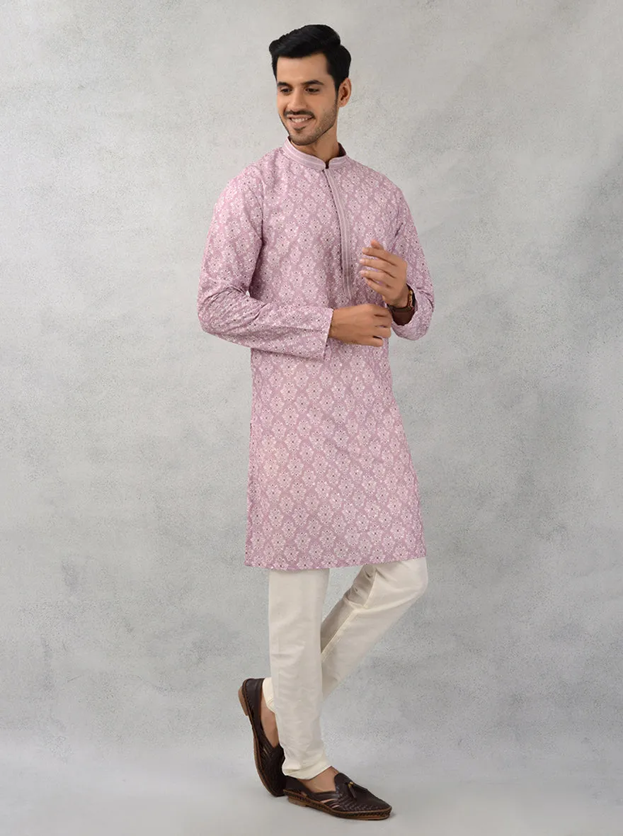 Onion Pink Kurta Pajama | Azania