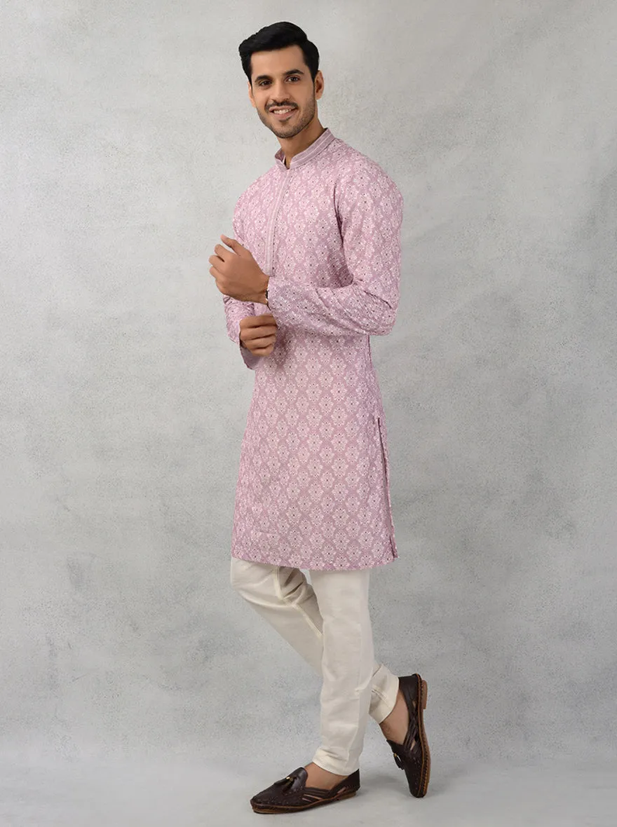 Onion Pink Kurta Pajama | Azania