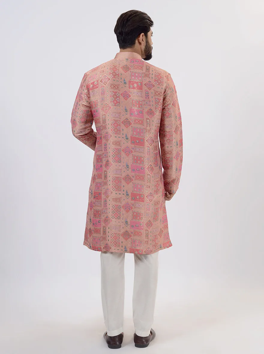 Peach Pink Kurta Pajama | TULA