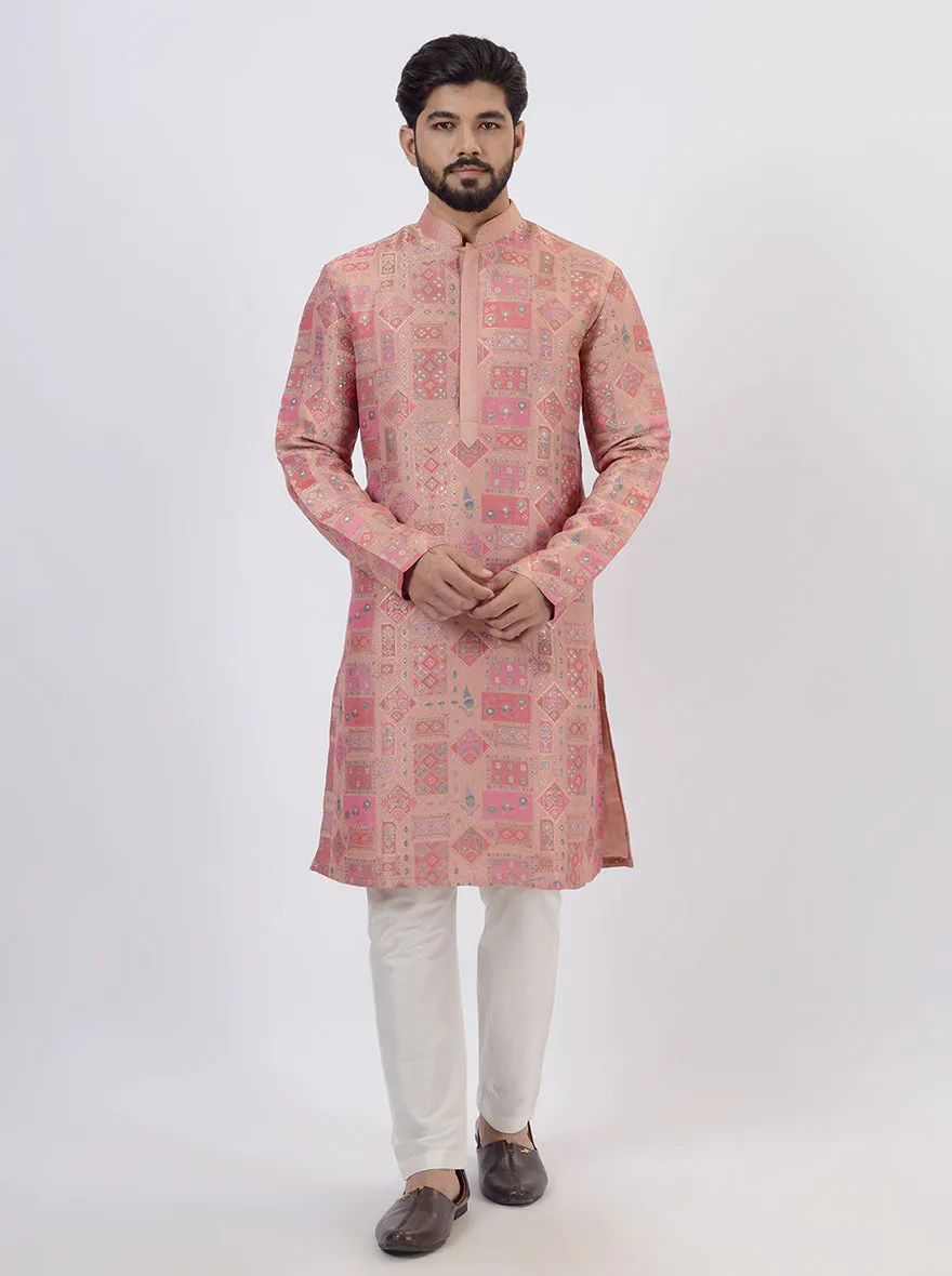 Peach Pink Kurta Pajama | TULA
