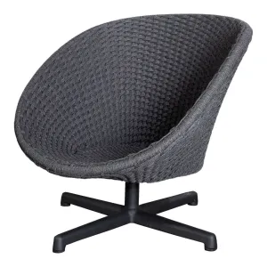 Peacock Outdoor Lounge Chair w/ Swivel Baes