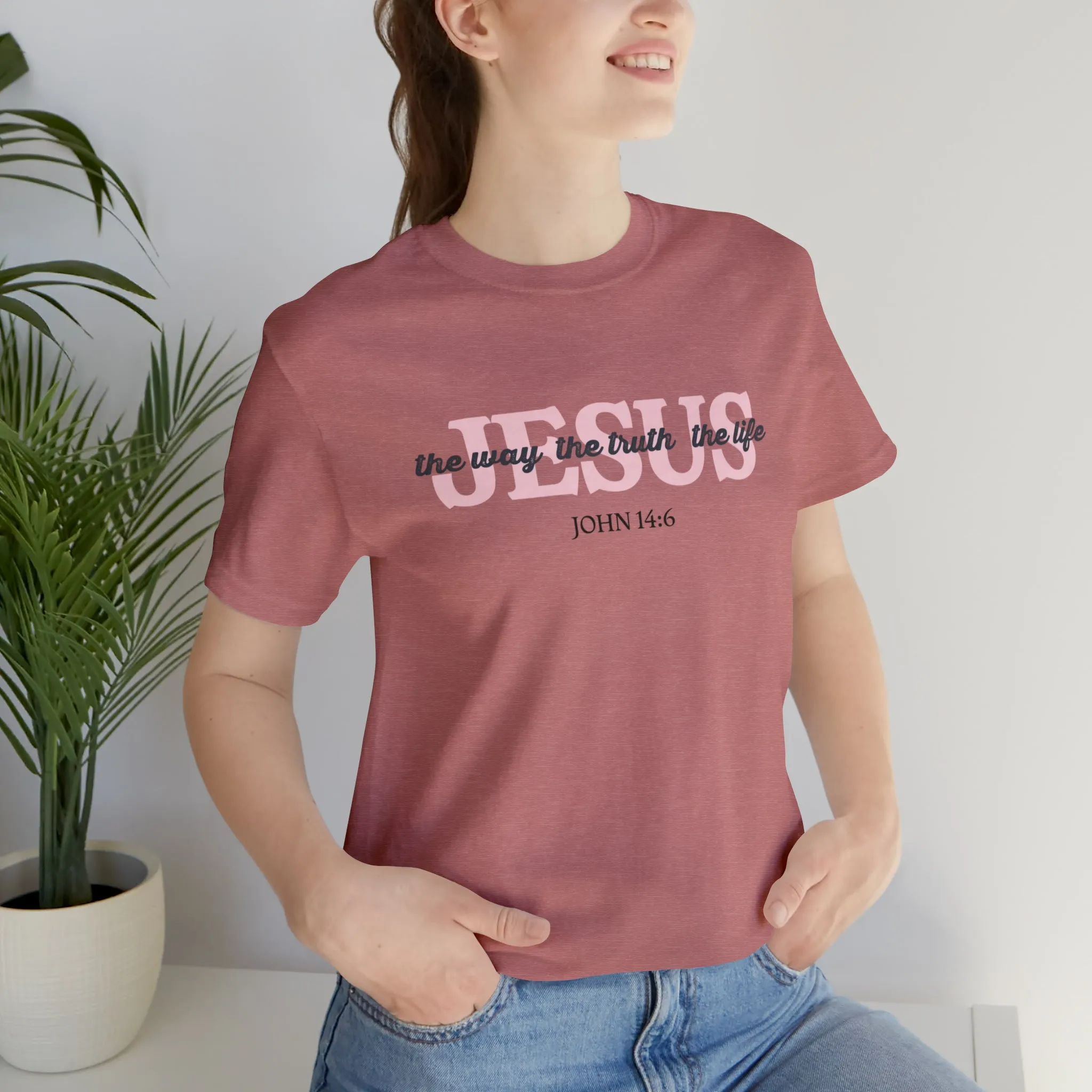 "Jesus is the way" Bella Canvas Unisex Jersey Short Sleeve Tee