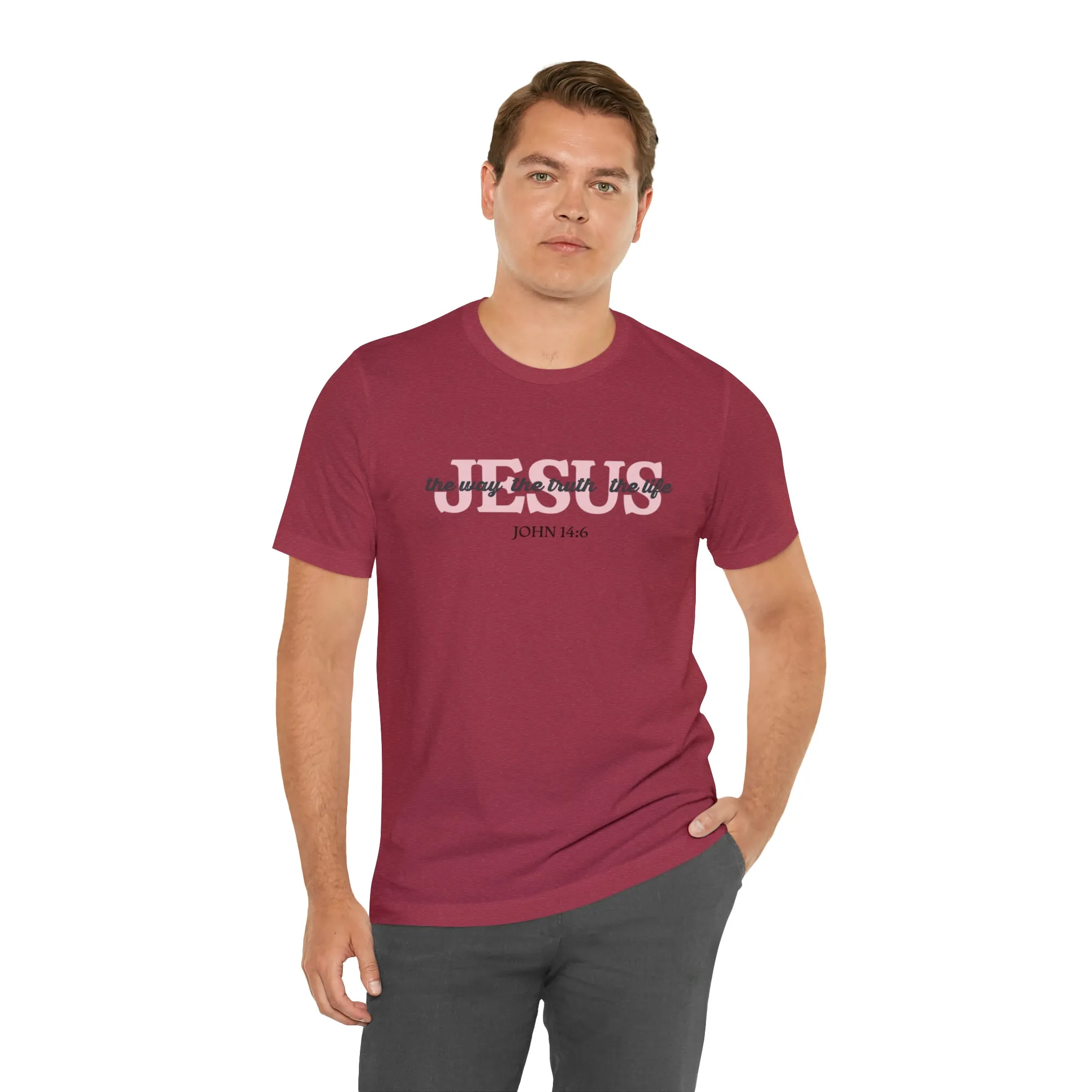 "Jesus is the way" Bella Canvas Unisex Jersey Short Sleeve Tee