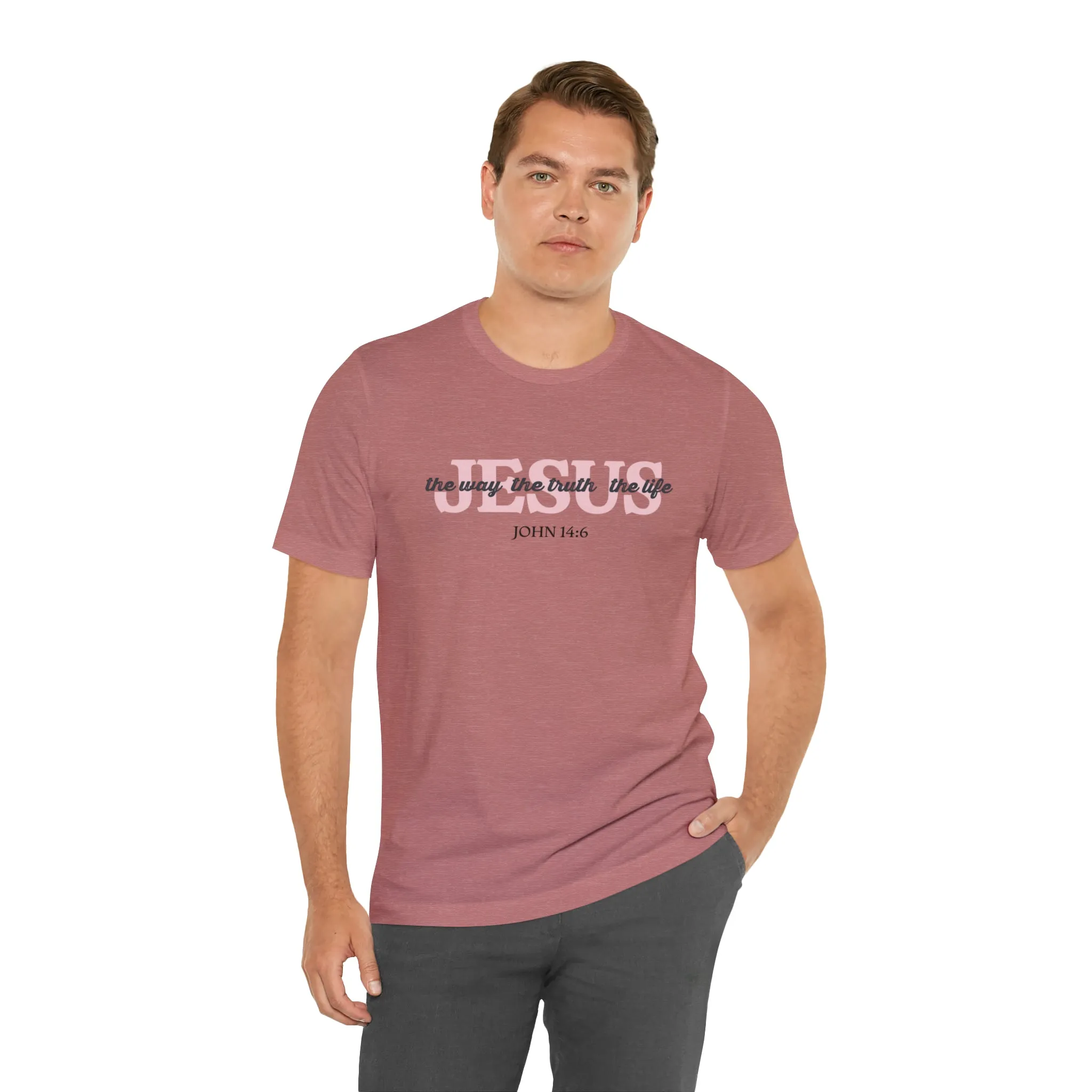 "Jesus is the way" Bella Canvas Unisex Jersey Short Sleeve Tee