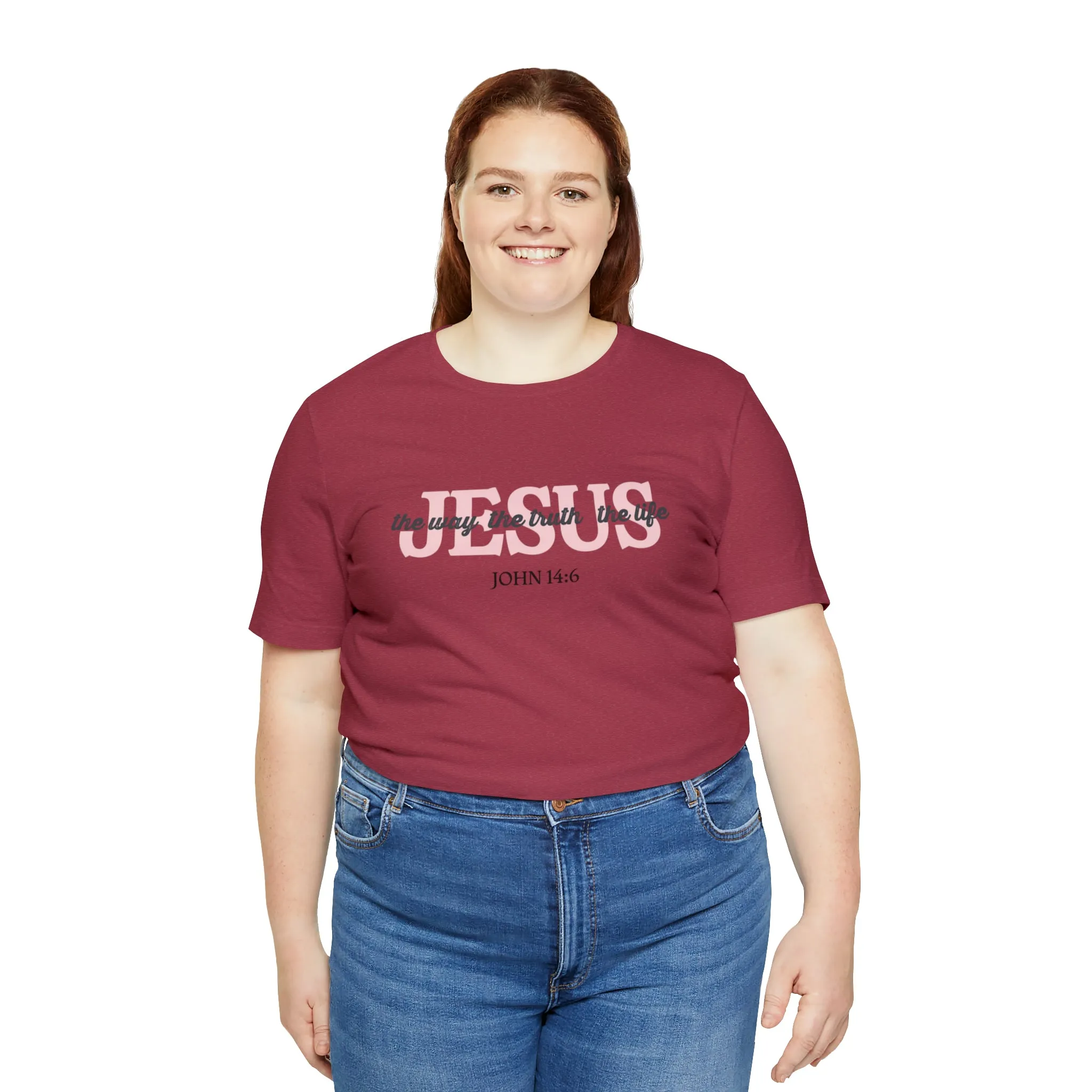 "Jesus is the way" Bella Canvas Unisex Jersey Short Sleeve Tee