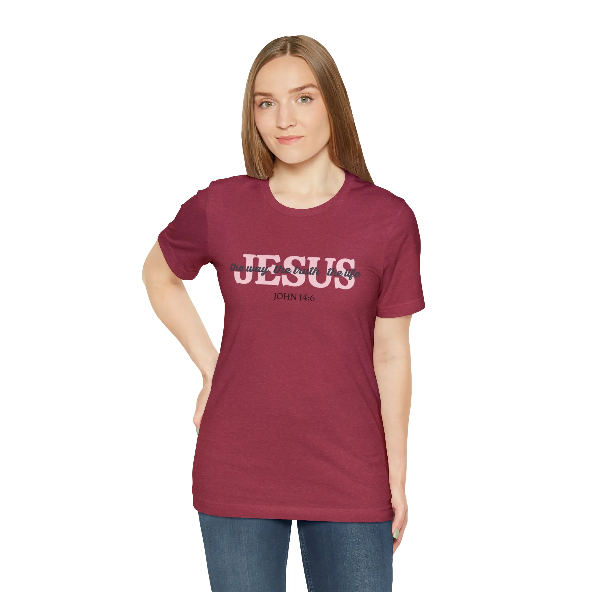 "Jesus is the way" Bella Canvas Unisex Jersey Short Sleeve Tee